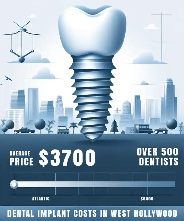 Dental Implants West Hollywood Cost Infographic
